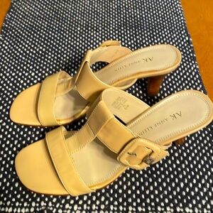 Anne Klein slip in open toes sandals with buckle